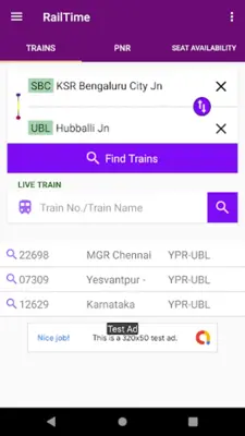 RailTime android App screenshot 9