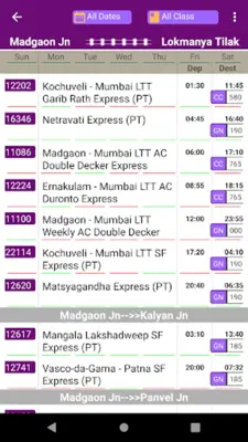 RailTime android App screenshot 6